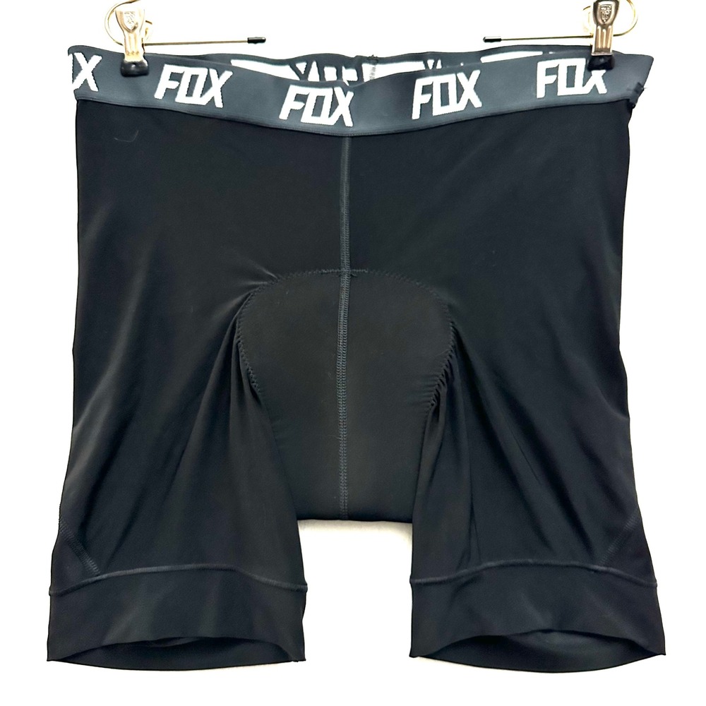 Fox Racing Mens Black Padded Cycling Liner Shorts MTB Chamois Size 38